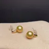 Dangle Lustre Shilovem 18k Or Jaune Naturel Perles D'eau Douce Boucles D'oreilles Fine Jewelry Femmes À La Mode De Mariage Usine Myme8.5-94411zz