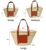 Designer femmes sacs herbe tissé chou panier tendance épaule en cuir véritable sac à main paille sac de plage
