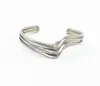 Independent Kiko Style Chain Triple Wave Bracelet Dongiri Same Silver Jewelry Light Luxury Retro Fashion Trend All-Match Jewelry