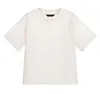 0-12t 키즈 봄 여름 티셔츠 편지 Desgin T 셔츠 아기 소년 소녀 탑 티셔츠 티셔츠 크기 100-140cm 짧은 소매 100 % 코튼 핑크 레드 진한 파란색 베이지 색