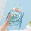 1400 мл мультипликационного медведя пластиковая бутылка с водой большой емкости со столовыми чашками высокого значения мобильного телефона