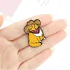 Cowboy katten email pin aangepast grappige dierenhoed broche shirt revers tas schattig badge cartoon kitten sieraden cadeau voor vrienden gc1117