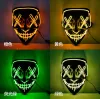 Halloween Mask Led Masque Cosplay Masquerade Party Ball Maskers Lichtgloed in het donkere Haunted House Decoration Horror Masks Props FY9210 0801