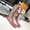Männer Schuhe Cowboy Booties Echtes Kaninchen Pelz Schnee Stiefel echtes Leder Australien Klassische Knien Flache Winter Schneeschuhe mit Box US11 No16