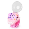 S Mini Cartoon RC Small Car Analog Watch Remote Control Schattig infrarood detectiemodel Batterij speelgoed voor kinderen geschenken 220815