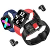 Smart Watch X8 TWS av Bluetooth Smartwatch Headset trådlösa hörlurar två i ett samtal musik väder sportband för Android iOS84111259856