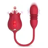 Sex toys masager Penis Cock Massager Toy Rose Double Headed Retractable Egg Skipper Women Lick Flirting Vibrator Husband and Wife Products Masturbator UJI1