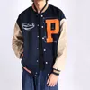 Men's Jackets Spring Streetwear Varsity Jacket Men Letter Embroidery Vintage Bomber Jacke Couple Hip Hop Fashion Loose Baseball Coats Outwea