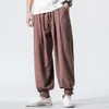 Men's Pants Spring Summer Mens Cotton Linen Loose Harem Casual Large Size Comfortable Trousers M-5XL M7Men's
