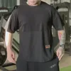 Camisetas masculinas Camisetas de fitness roupas de fitness masculino de manga curta de manga curta