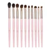 NXY Makeup Borstels Energy Eye Handmade Nature Hair Shadow Brush Set voor Blending Shading Lash Liner Brow Kit 0406