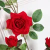 Ghirlande di fiori decorativi Decorazioni da parete per matrimoni Vite di rose rosse Rose artificiali finte appese String Ghirlanda di plastica DecorazioneDecorativa