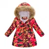 Girls Jacket Winter Fashion Outerwear Thicker Warm Keep Casual Hooded Baby Jacket Birthday Gift Christmas Costume Kids Clothing J220718