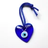 Cena hurtowa Blue Evil Eye Wisiorek Naszyjniki Szklane wisiorki w kształcie serca Indyka Grecka biżuteria Akcesoria Ozdoby diabelskich oczu