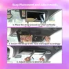 Araba Makyaj Aynası Şarj Edilebilir LED Makyaj Makyaj Aynası 60 LED Işık 3 Aydınlatma Modu Arka Güneş Vizör Ayna Araç Aksesuarları