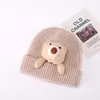 CAPS HATS Baby Hat Cartoon Bear Ornament Sticked Childred Childrenies Boys Girls Headwear Toddler Kids Accessories Caps