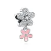 925 Srebrny urok koraliki Dangle Flower Flower Firey Bajki Butterfly Fit Pandora Charms Bransoletka DIY Akcesoria biżuterii