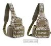 Militär Camo Mini Chest Sling-väskor slitage-motståndande axel P Molle Tactical Crossbody Army Messengers väska för män med vattenkokare Holder Outdoor Sports Travel