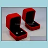 Scatole di gioielli Display di imballaggio veet 5x5,5x4cm Orecchini ad anello confezione Cajas de Regalo Gift Caixas Para Prespete Ship all'ingrosso0016PACK