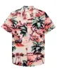 Camicie da uomo camicie hawaiane camicia a manica corta a manica corta sciolta e traspirante top-shirt in spiaggia per la spiaggia estiva 2022men's