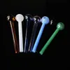 4inch Smoking Pipes Clear Colorful Pyrex Glass transparent Oil Burner Tube 12cm 10cm 16.5cm Tobcco Herb Burning Nail Tips Smoking Accessories