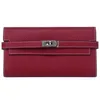 Designer handväskor grönkål mode litchi mönster huvud läder handväska lady long plånbok 4f7y