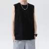 Czytelne letnia moda męska zbiornik topy bawełniana koszula bez rękawów mężczyzna luźny casual tank top 220421