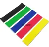 5PCS 600 * 50mm Resistens Rubber Loop Exercise Bands Set Fitness Styrketräning Gym Yogautrustning Elastiska band med bärväska