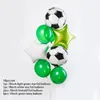 Decoração de festa 1set futebol esportes de futebol Balloons Balloons helium folha mistura de látex balão preto garoto verde feliz aniversário decoração party