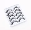 3D Effect Lashes Fluffy Soft Wispy Natural long False Eyelashes Full Strip Lashes Light Eyelash Extension with Eye end lengthen