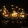 Solar Powered LED Mason Jars Light Up Lid String Fairy Star Lights Screw on Silver Lids for Glass Christmas Garden