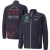 2022F1 Team Veste imperméable Formule 1 Sweat-shirt Top Printemps Automne Sports pour hommes Surdimensionné Costume de course personnalisé Fan Veste à capuche décontractée