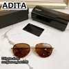 A-Dita Sunglasses DRX-8866 مصمم Sunglass for Men Resin Lenses UV400 تلطيخ الأزرق Titanium Top عالية الجودة العلامة التجارية الأصلية Spectacl