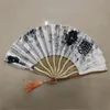 Китайский стиль бамбук -фанат вентилятор ретро цветочный дерево фанат летние портативные портативные фанаты с кисточками для свадебной вечеринки подарки Sundries Home