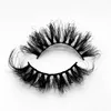 25mm Russische Krul Pluizige Wimpers Dramatische Rommelige Lange Valse Make-up Groothandel Bulk 3D 100% Mink Wimpers