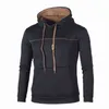 Bolubao Mannen Herfst Winter Nieuwe Hoodies Effen Kleur Mode Toevallige Hoody Kleuraanpassing Trekkoord Ontwerp Hoodies Mannen L220801