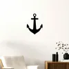 Знаменитый символ якоря лодки - красивый домашний декор акцент металлический арт стены стены