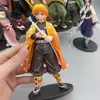 애니메이션 15CM 악마 슬레이어 액션 피규어 Kamado Tanjirou Agatsuma Zenitsu Nezuko Warrior PVC 모델 완구