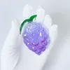 Creative Fruit Purple Grape Tobacco Pipe Hand-blown Herb Bowl Glass Hand Smoke Pipe