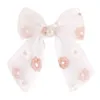 NIEUWE PAILIN HAAR BOUG HAAR CLIPS Baby Meisjes Kid Kind Borduurwerk Flower Bronettes School Girl Hairspins Haaraccessoires