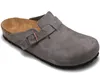 Новый прибытие дизайнер Boston Summer Cork Flat Slippers Designs кожаные тапочки любимые пляжные сандалии повседневная обувь для женщин Мужчины Аризона Mayari