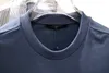 Camiseta con estampado oblicuo Camisetas de manga corta Venta superior Sudadera con capucha de tendencia de algodón puro de alta calidad Moda Hombre Camisetas Ropa Letras bordadas