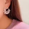 Lyxig designer Kvinnor Örhängen Pearl Öron Stud 925 Silver Needle Earring Zirconia Diamond Lady Earing Elegant Mode Girl Oregelbundna öron