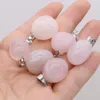 Подвесные ожерелья натуральные розовые кварцевые полудрагоценные бутики нерегулярная форма