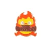 Calcifer Spilla smaltata Personalizzata Elfo del fuoco Spille anime giapponesi Spilla anime Distintivo bavero Gioielli cartone animato Regalo per bambini Amici Anime a5753179