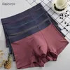 Luxury Ultra Thin Modal Cotton Boxers Soft Boxer Men Breathable Stripe Smooth Boxer Solid Mens Underwear lot LJ201110