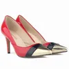 Scarpe eleganti pompe per le donne designer moda punta sottile tacco alto medio color lusso abbinati sandali in pelle matching sandali scarpe 220610
