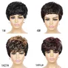 Haar Synthetische pruiken Cosplay Guruilagu Korte pruiken Dames Natuurlijk golvend voor zwarte kleur Hittebestendige vezel Synthetisch haar Pixie-cut 3289267