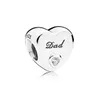 Authentic 925 Sterling Silver Hearts Beads Mom Dad Sister Thank you Nan Granddaughter's Love Charms Auntie Wife Love Heart Fit Pandora Bracelets Necklace DIY Jewelry