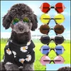 Fournitures de vêtements pour chiens Pet Home Garden 1Pc Lunettes de chat pour produits Lunettes de soleil Pos Props Accessoires Drop Delivery 2021 Nzyqj